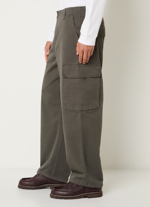 Carhartt WIP Kade loose fit cargobroek met klepzakken - detail 2 legergroen