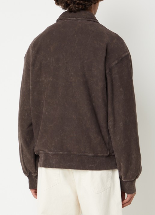 Carhartt WIP Lambert sweater met logo - achterkant 2 bruin