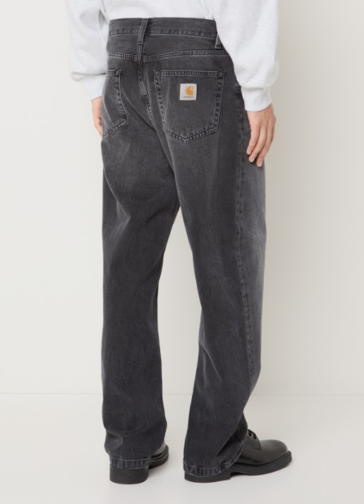 Carhartt WIP Landon tapered jeans met gekleurde wassing - achterkant 3 antraciet