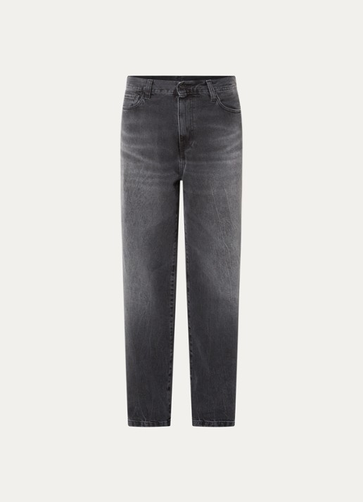 Carhartt WIP Landon tapered jeans met gekleurde wassing - voorkant 4 antraciet