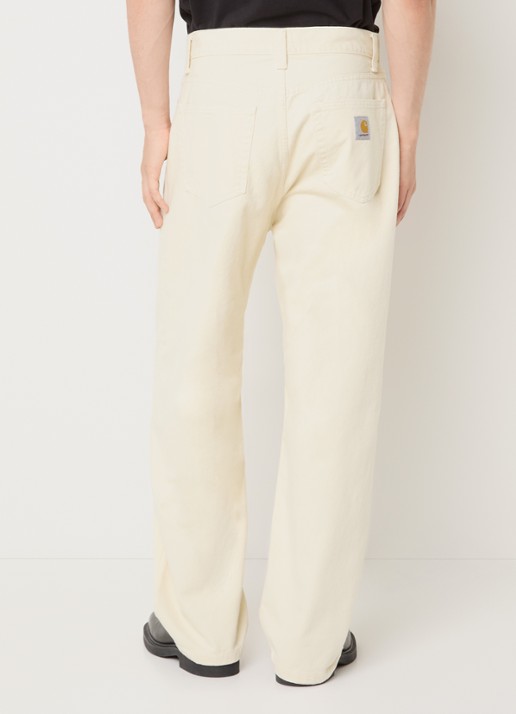 Carhartt WIP Landon tapered jeans met gekleurde wassing - achterkant creme