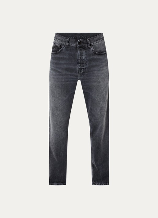 Carhartt WIP Newel tapered jeans met gekleurde wassing - voorkant 4 grijs