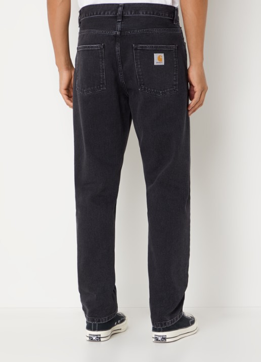 Carhartt WIP Newel tapered jeans met steekzakken  - achterkant 5 zwart
