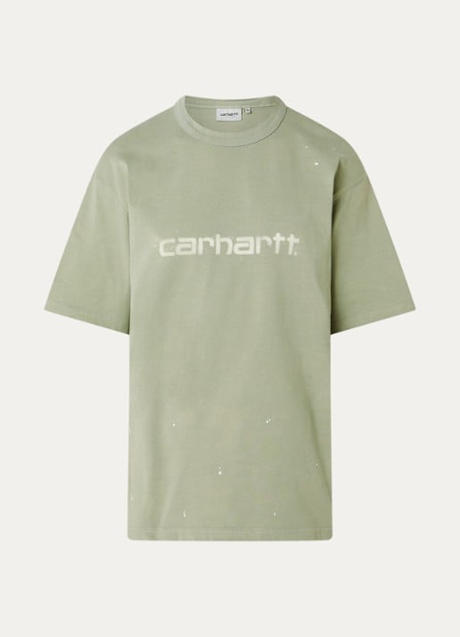 Carhartt WIP Painter T-shirt met logo - voorkant 2 groen