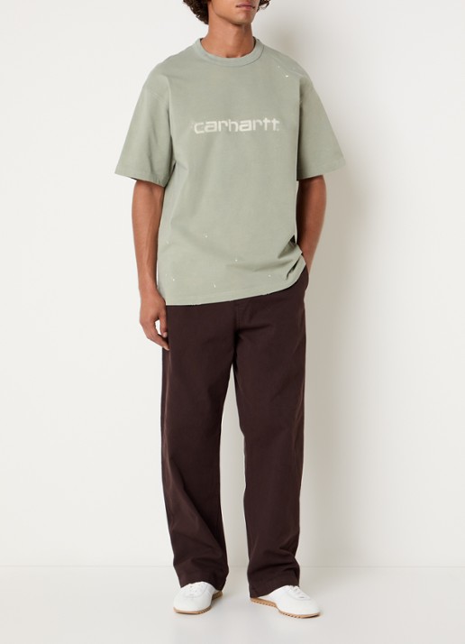 Carhartt WIP Painter T-shirt met logo - voorkant 3 groen