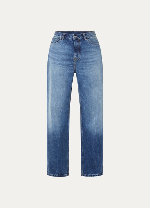 Carhartt WIP Payson wide leg jeans met steekzakken - voorkant 3 blauw