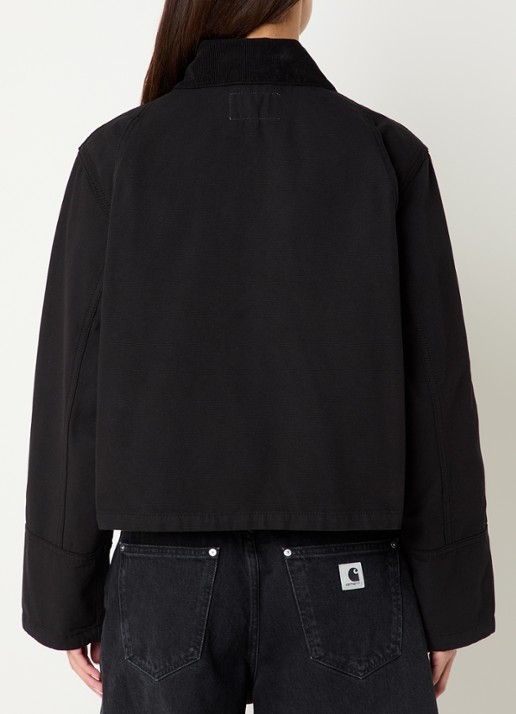 Carhartt WIP Prescott barn jack met klepzakken - achterkant 4 zwart