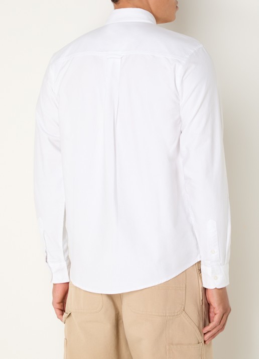 Carhartt WIP Regular fit overhemd met borstzak - achterkant wit