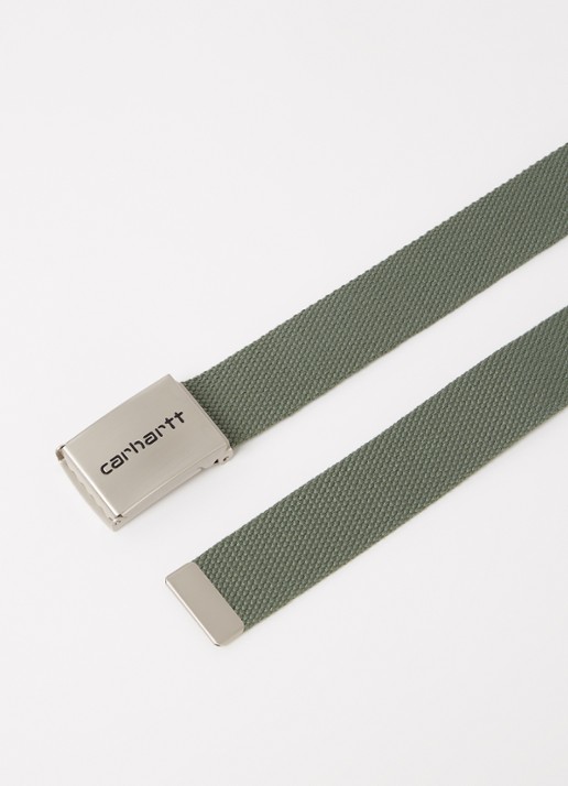Carhartt WIP Riem met logo - detail 2 bronsgroen