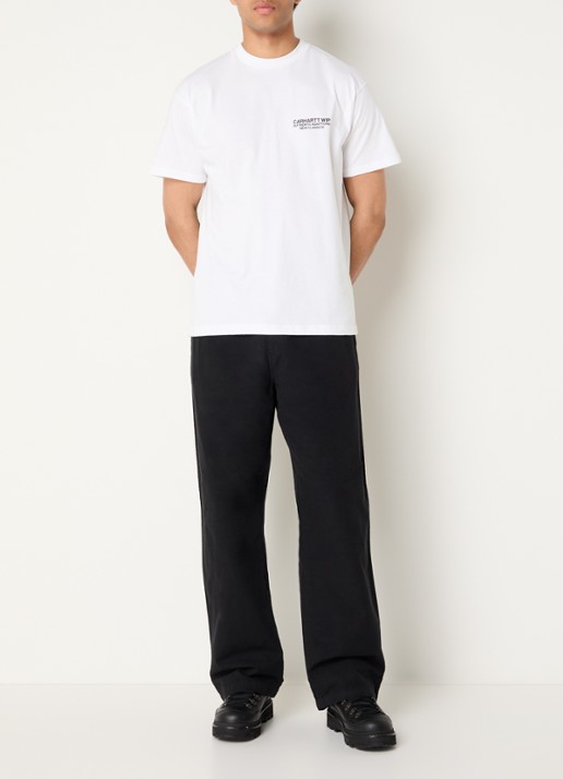 Carhartt WIP Sean Hamilton T-shirt met logo- en backprint - voorkant 2 wit