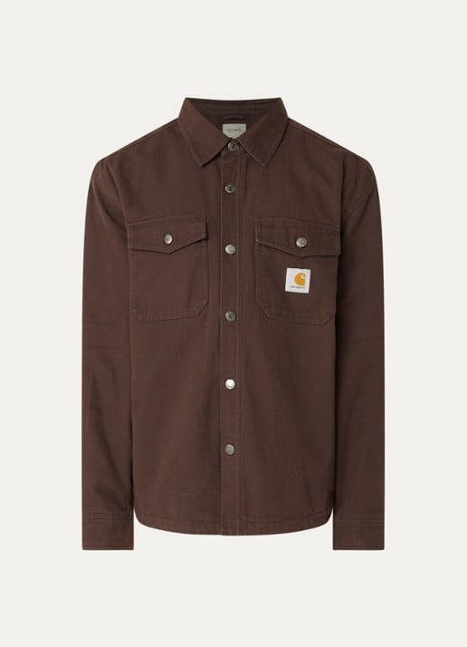 Carhartt WIP Selby jack met borstzakken - voorkant 2 bordeauxrood