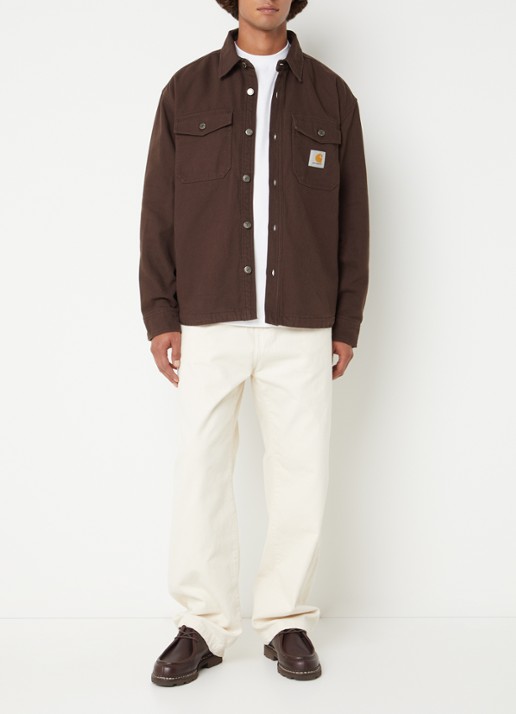 Carhartt WIP Selby jack met borstzakken - voorkant 3 bordeauxrood