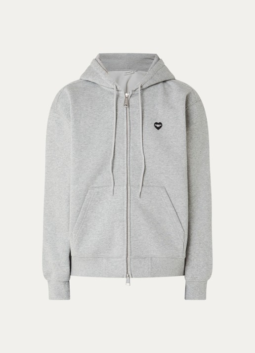 Carhartt WIP Small Heart sweatvest met logo - voorkant 3 grijs