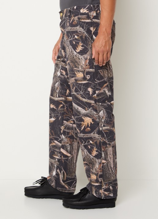 Carhartt WIP Straight fit jeans met gekleurde wassing en steekzakken - detail 2 zwart