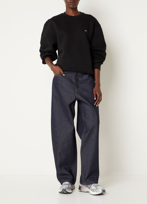 Carhartt WIP Sweater met logo - voorkant 2 zwart