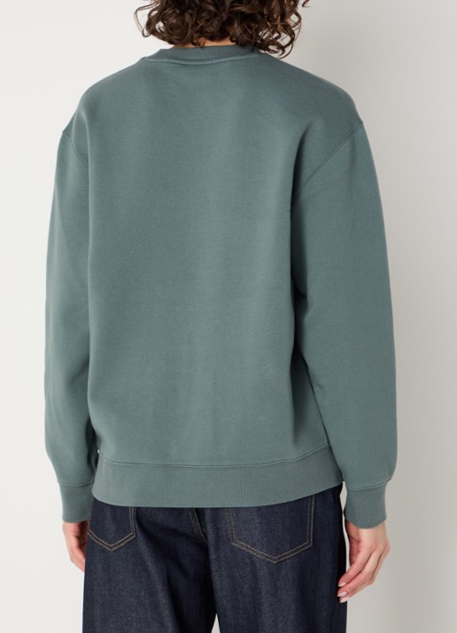 Carhartt WIP Sweater met logoborduring - achterkant 4 zeegroen
