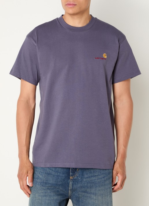 Carhartt WIP T-shirt van  katoen met logoborduring