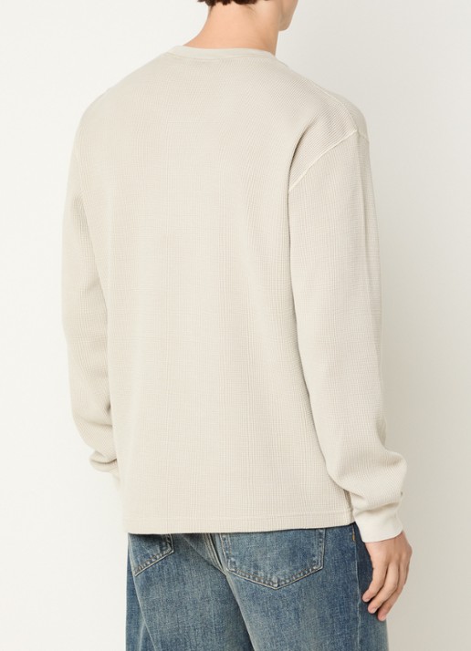 Carhartt WIP Vista sweater met logoborduring - achterkant gebroken wit
