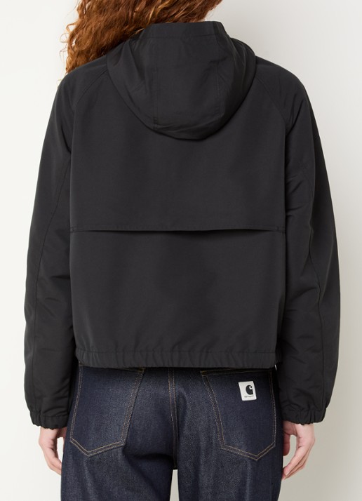 Carhartt WIP W'lwan softshell windjack met steekzakken - achterkant 2 zwart