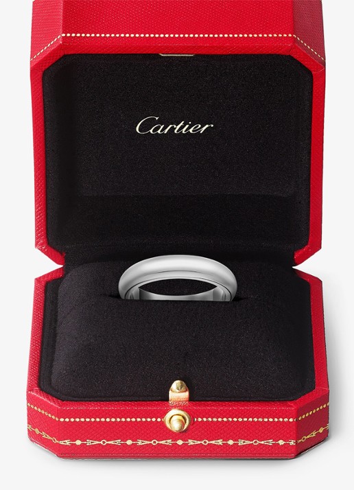 Cartier 1895 trouwring, van 18 karaat witgoud CRB4036800 - detail 8 witgoud