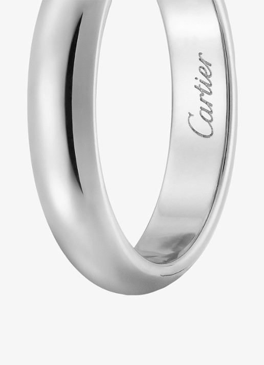 Cartier 1895 trouwring van platina CRB4036700 - detail 2 zilver