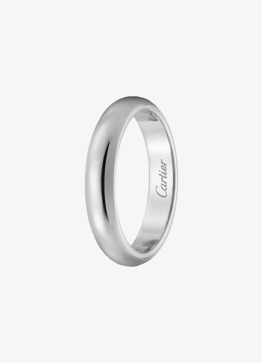 Cartier 1895 trouwring van platina CRB4036700 - voorkant 6 zilver