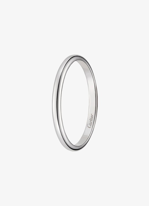 Cartier 1895 trouwring van platina CRB40780 - detail 5 zilver