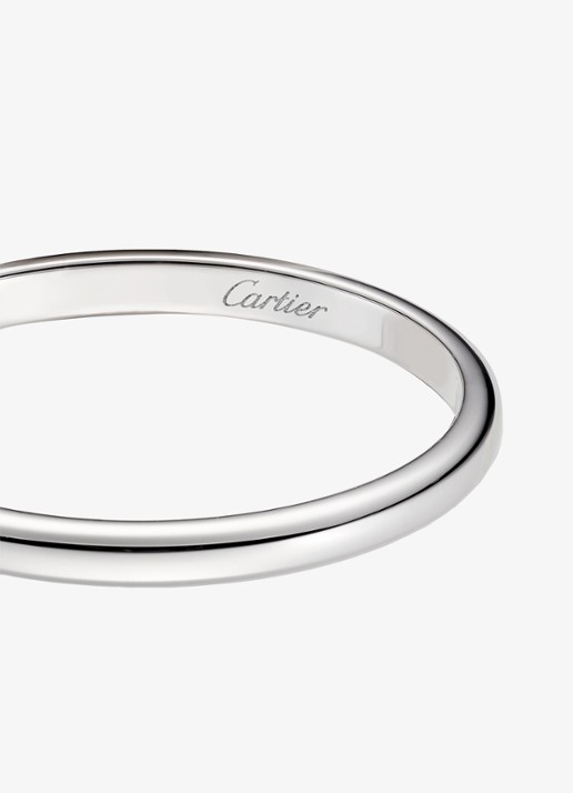Cartier 1895 trouwring van platina CRB40780 - detail 6 zilver