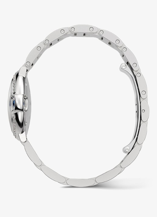 Cartier Ballon Bleu de Cartier horloge, 28 mm, met 0.52 ct diamant CRW4BB0015 - detail zilver