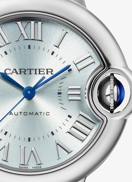 Cartier Ballon Bleu de Cartier horloge, 33 mm CRWSBB0062 - achterkant zilver