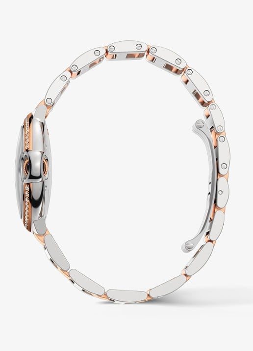 Cartier Ballon Bleu de Cartier horloge, 33 mm, van 18 karaat roségoud en staal met 0,63 ct diamant CRW3BB0023 - achterkant 8 roségoud