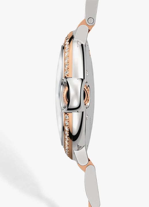 Cartier Ballon Bleu de Cartier horloge, 33 mm, van 18 karaat roségoud en staal met 0,63 ct diamant CRW3BB0023 - detail 6 roségoud