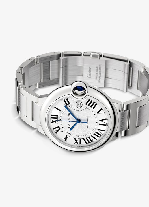 Cartier Ballon Bleu de Cartier horloge, 42 mm CRWSBB0049 - detail 2 zilver
