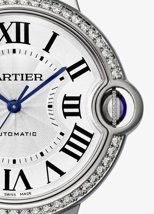 Cartier Ballon Bleu de Cartier horloge CRW4BB0024 - detail zilver