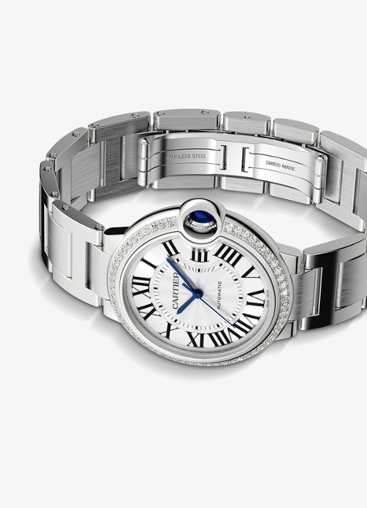 Cartier Ballon Bleu de Cartier horloge CRW4BB0024 - detail 3 zilver