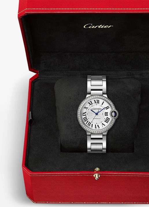 Cartier Ballon Bleu de Cartier horloge CRW4BB0024 - detail 5 zilver