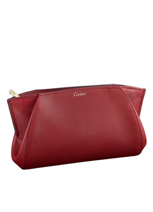 Cartier C de Cartier clutch van leer L3001479 - voorkant 3 donkerrood