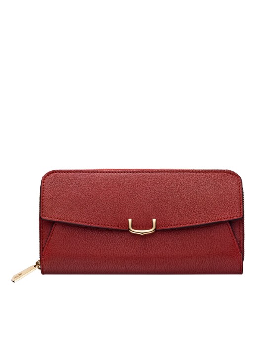 Cartier C de Cartier portemonnee van leer L3001530 - voorkant donkerrood