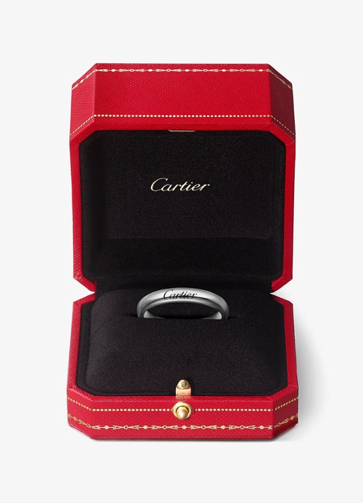 Cartier C de Cartier trouwring van platina CRB42324 - detail 7 witgoud