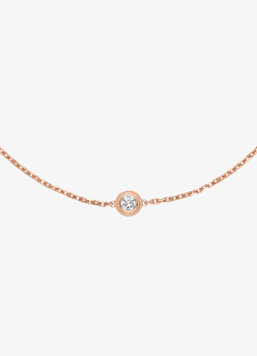 Cartier Cartier d'Amour armband, medium model van 18 karaat roségoud met 0.13 ct diamant CRB60630 - detail 6 roségoud