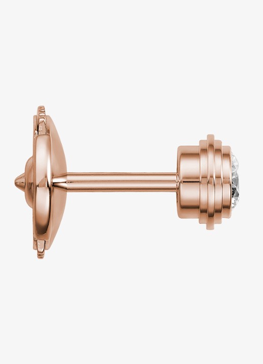 Cartier Cartier d'Amour oorknopjes, medium model van 18 karaat roségoud met 0.26 ct diamant CRB80415 - detail 4 roségoud