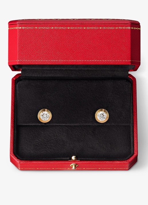 Cartier Cartier d'Amour oorstekers, middel model van 18 karaat geelgoud met 0.26 ct diamant DCRB8041600 - detail 3 geelgoud