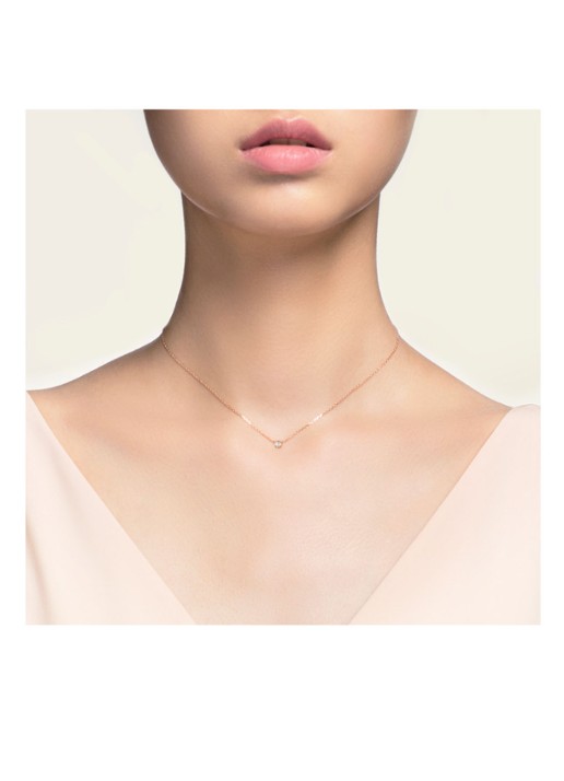 Cartier Cartier d'Amour small ketting van 18k roségoud met diamant B7215700 - detail 2 roségoud