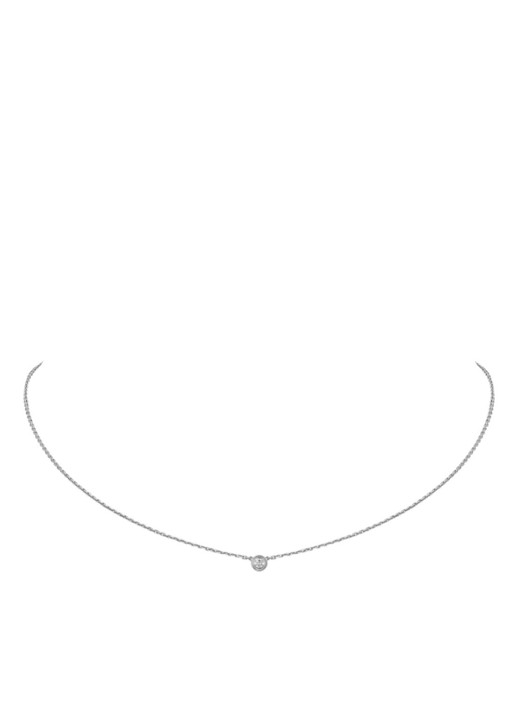 Cartier Cartier d'Amour XS ketting van 18k witgoud met diamant CRB7224515