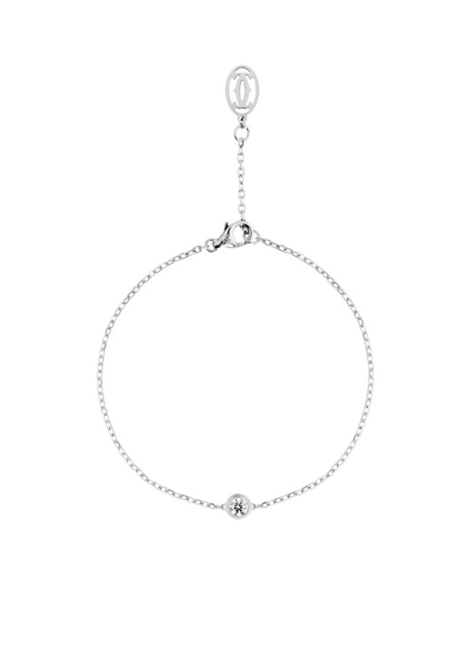 Cartier Cartier d’Amour armband van 18k witgoud met diamant CRB6037200 - voorkant 2 witgoud