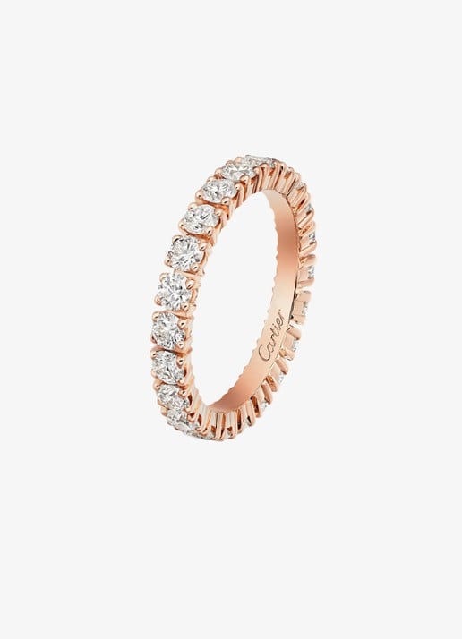Cartier Cartier Destinée trouwring van 18 karaat roségoud met 1.34 ct diamant CRN4722700 - achterkant 3 roségoud
