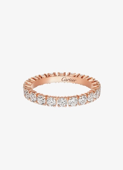 Cartier Cartier Destinée trouwring van 18 karaat roségoud met 1.34 ct diamant CRN4722700 - voorkant roségoud