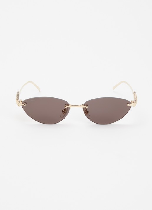Cartier Cat Eye zonnebril CT0543S - detail goud