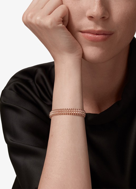 Cartier Clash de Cartier armband, flexible van 18 karaat roségoud met 1.81 ct diamant CRN6723617 - voorkant 2 roségoud