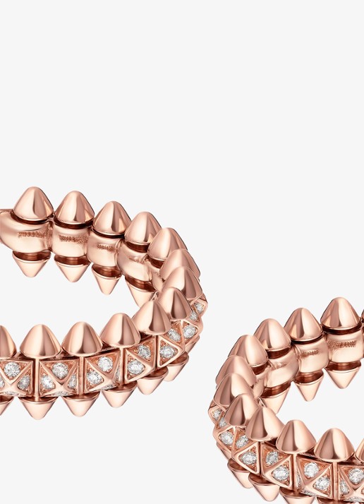 Cartier Clash de Cartier oorringen, klein model van 18 karaat roségoud met 0.51 ct diamant CRN8515239 - detail 4 roségoud